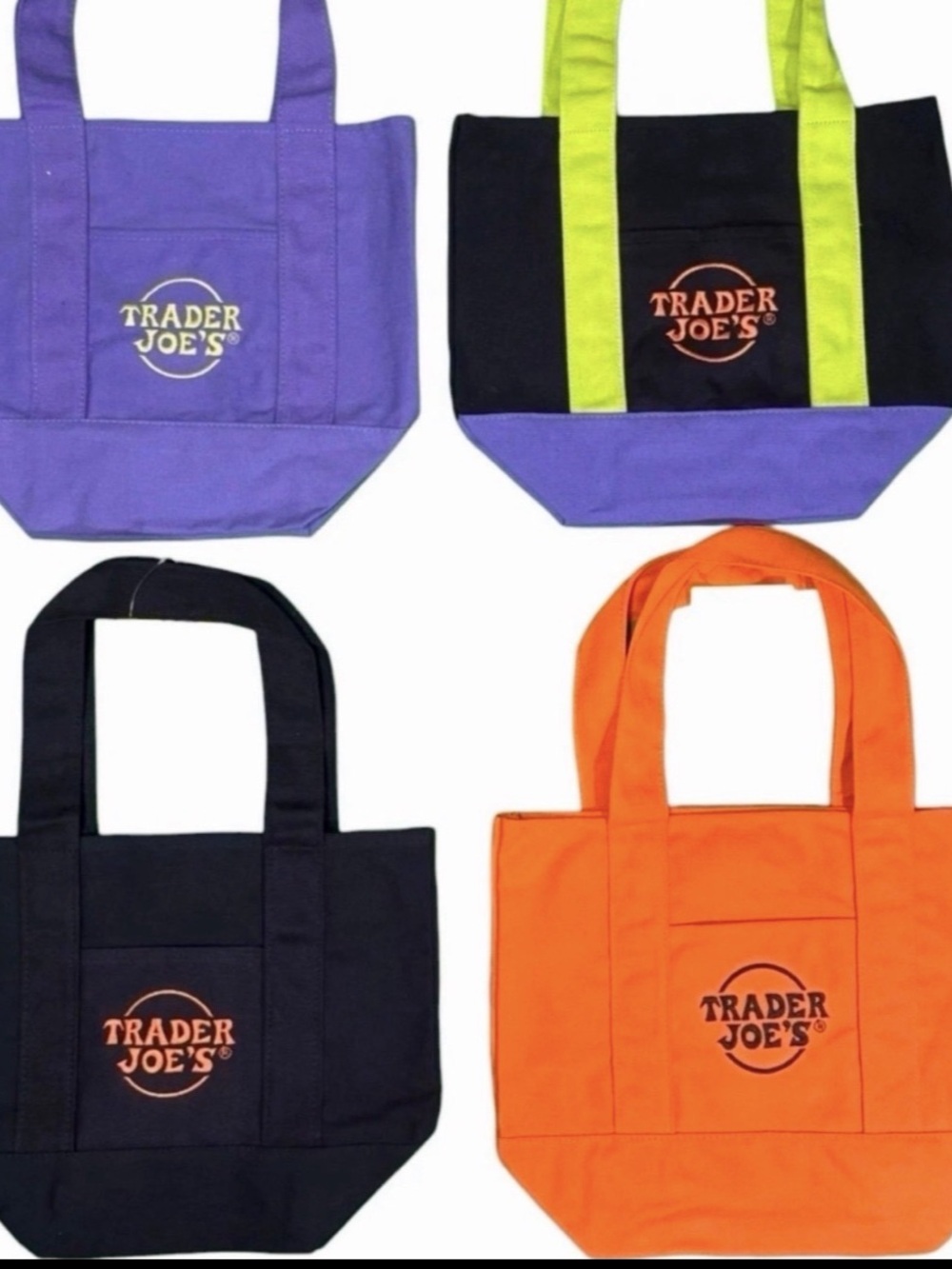 Trader Joe’s Halloween Mini Tote, set of 4